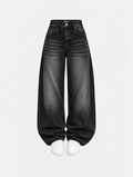 Faded Black Vintage Baggy Jeans