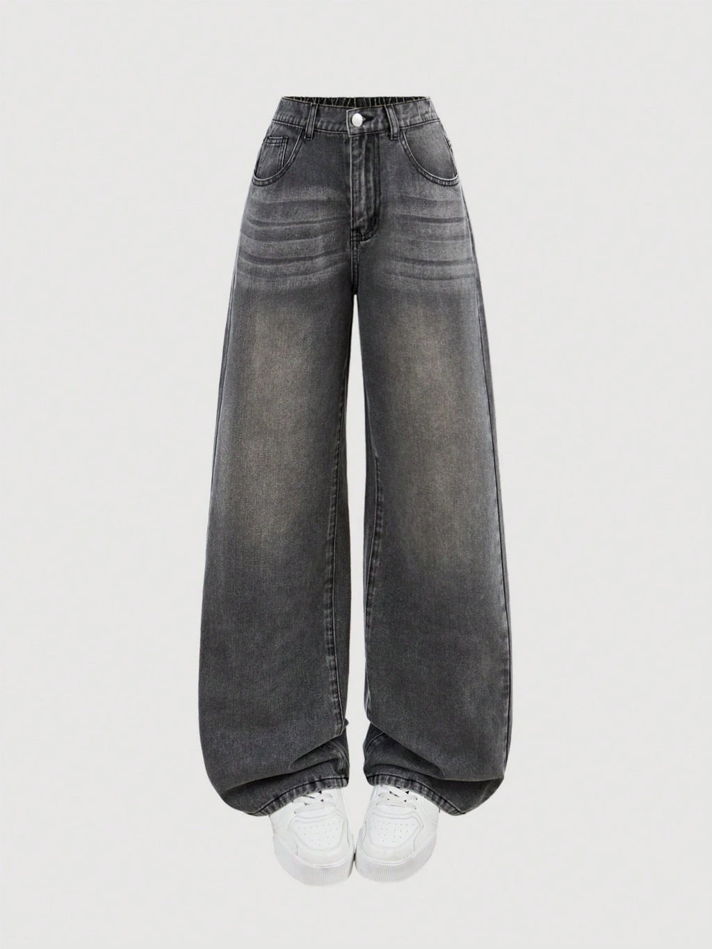 Faded Grey Vintage Baggy Jeans