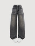 Faded Grey Vintage Baggy Jeans