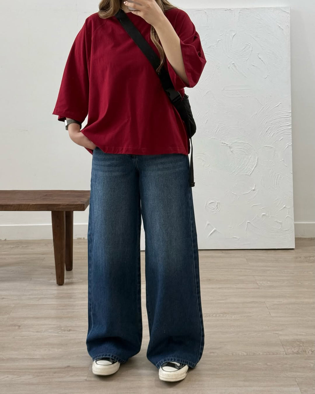 Maroon Oversized T-Shirt