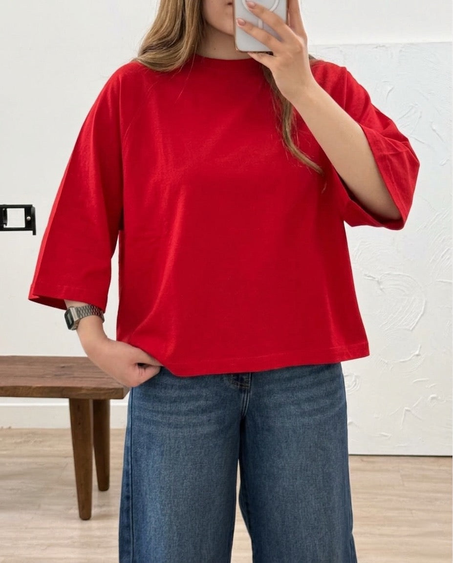 Red Oversized T-Shirt