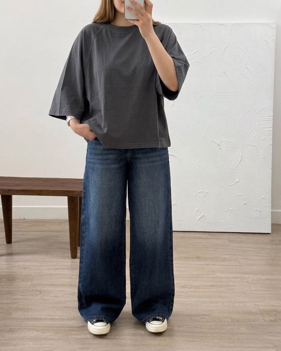 Charcoal Grey Oversized T-Shirt