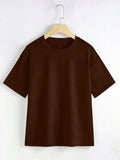 Dark Brown Half Tees