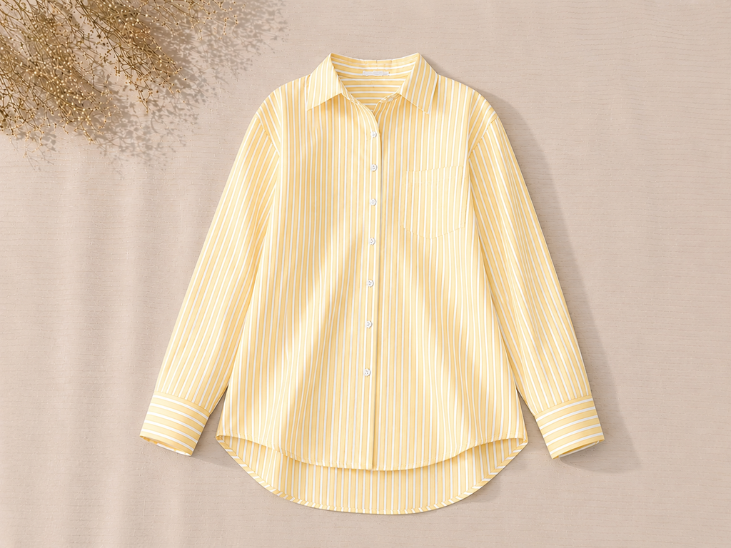 Yellow Striped Button Down