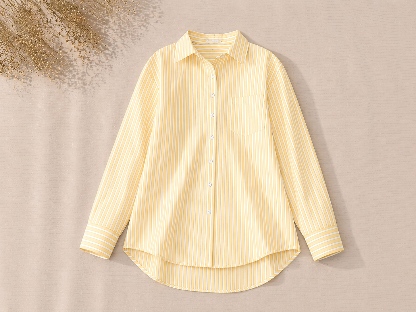 Yellow Striped Button Down