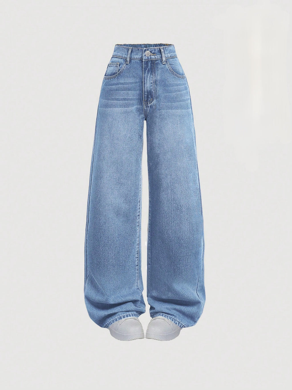 Faded Sky-Blue Vintage Baggy Jeans