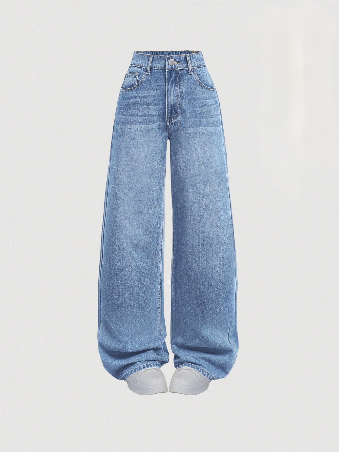 Faded Sky-Blue Vintage Baggy Jeans