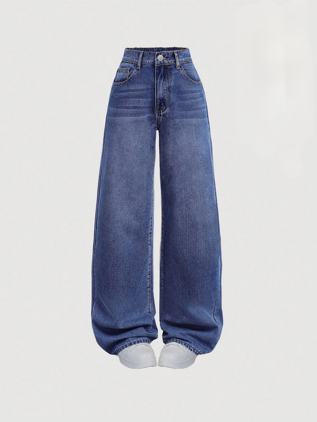 Faded Mid-Blue Vintage Baggy Jeans