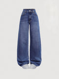 Faded Mid-Blue Vintage Baggy Jeans
