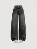 Faded Black Vintage Baggy Jeans