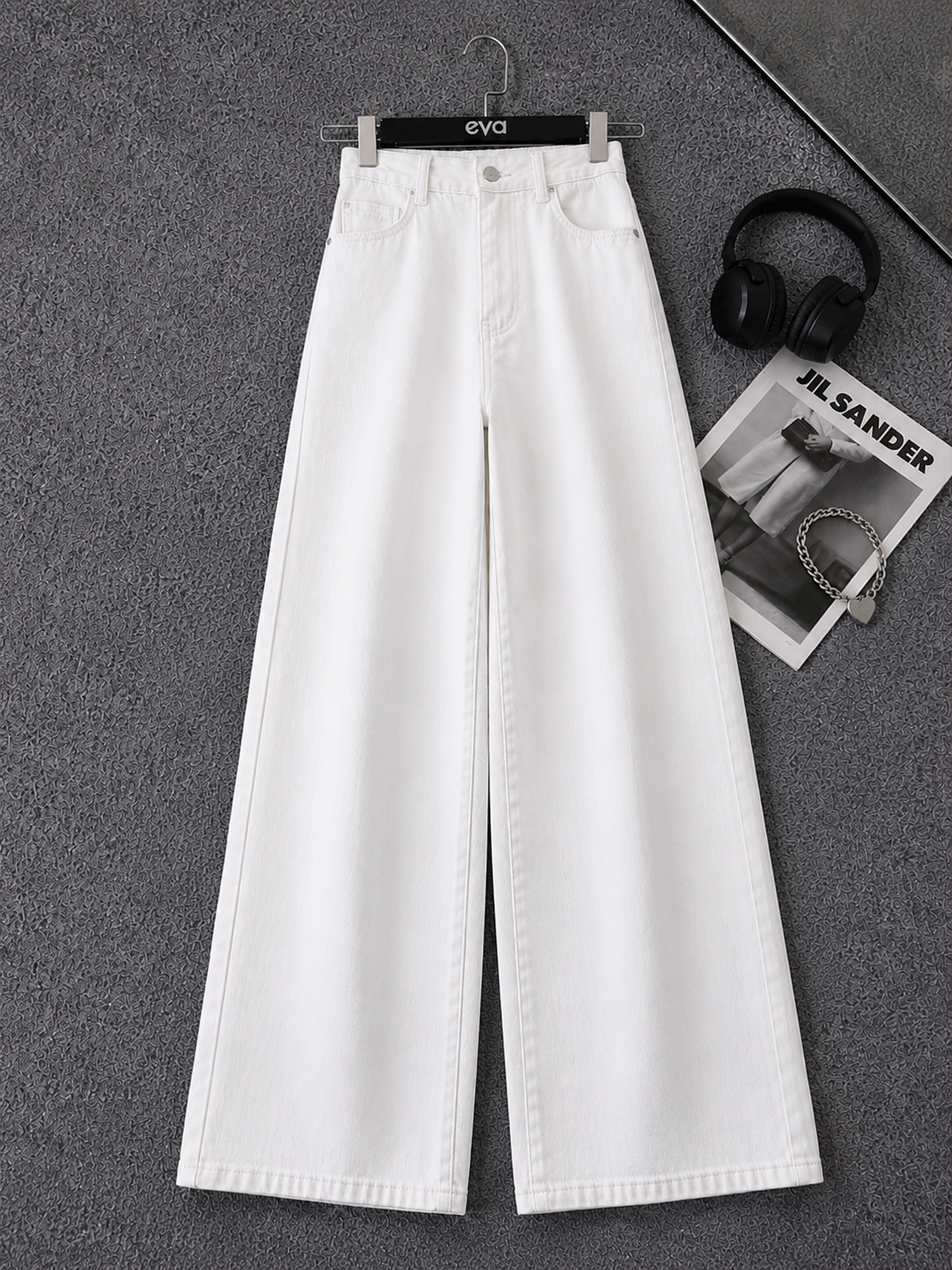 White Wide Leg Jeans