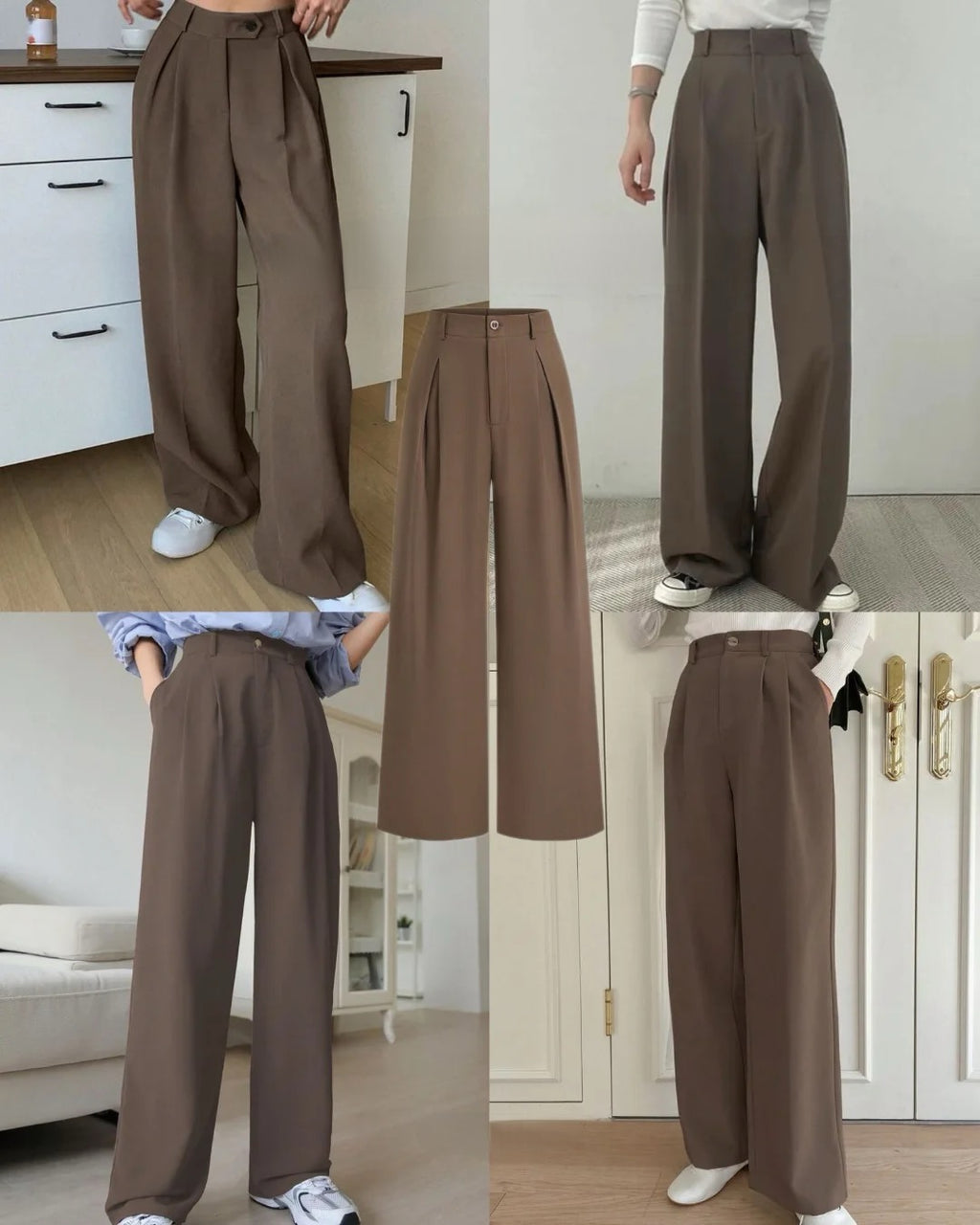 Light Brown Formal Cotton Pants
