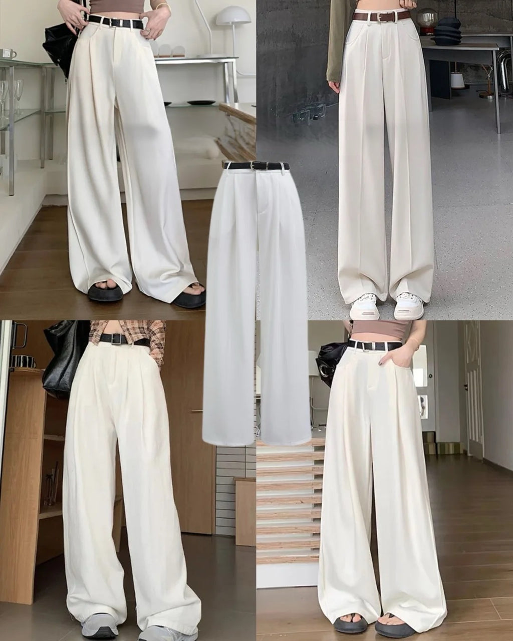 White Formal Cotton Pants