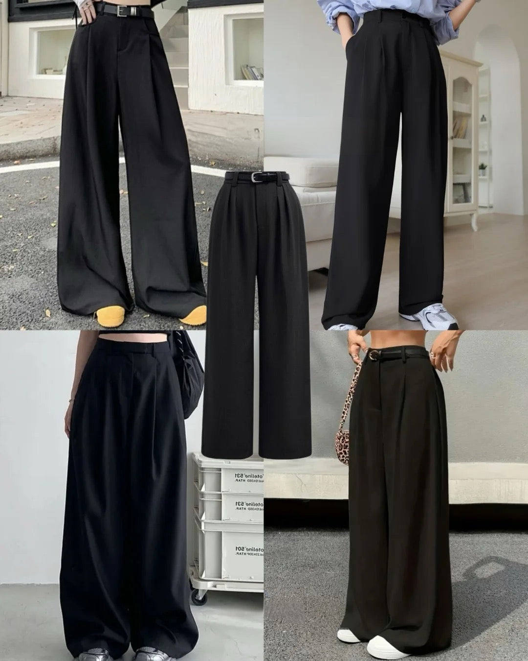 Black Formal Cotton Pants
